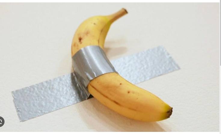 Banana taped to a wall sells for $6.2 million in New York