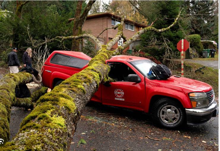 Two dead as 'bomb cyclone' storm pounds western US