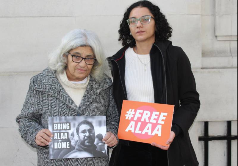 Mother of detained Egyptian activist urges UK govt to intervene