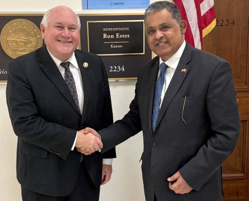 Pak Ambassador to US discusses ties with Rep Ron Estes