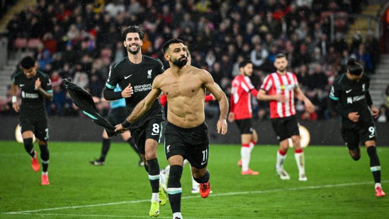 Salah sends Liverpool eight points clear after Southampton scare