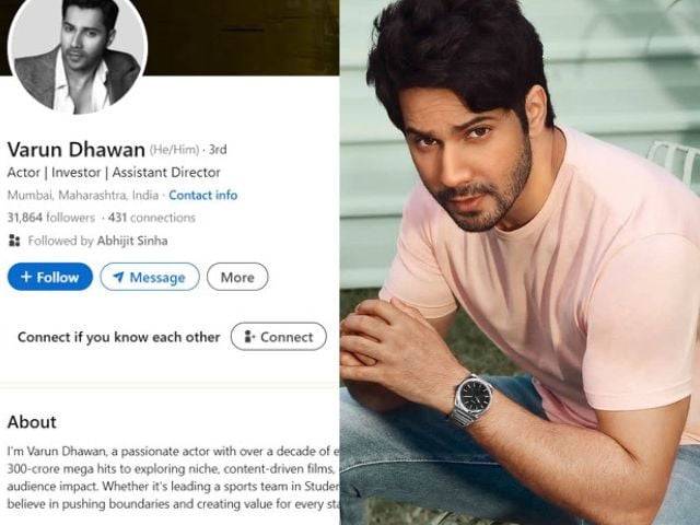 Varun Dhawan deletes LinkedIn within four days amid trolling over bio 