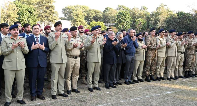 Funeral prayers of three martyred Rangers personnel offered at Chaklala Garison 