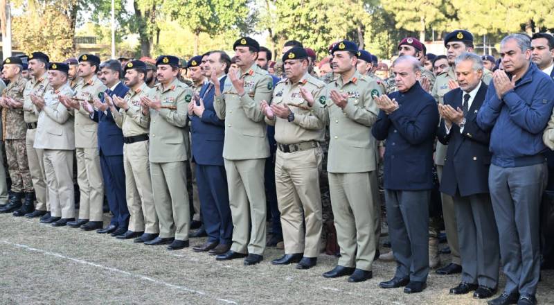 Funeral prayers of three martyred Rangers personnel offered at Chaklala Garison 