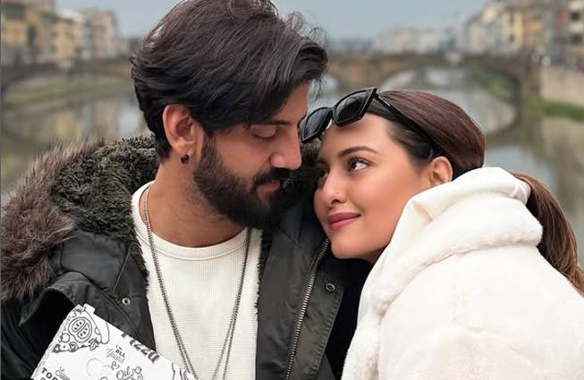 Sonakshi Sinha and Zaheer Iqbal debut a new couple hashtag