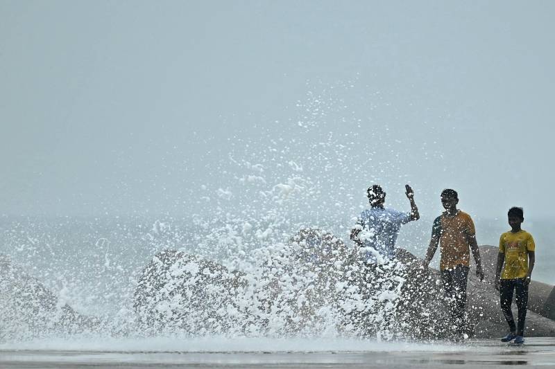 Four children drowned in Sri Lanka as storm heads to India