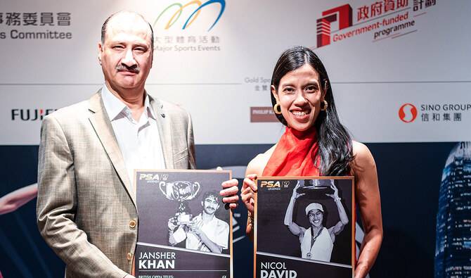 Pakistan's legendary squash player Jansher Khan inducted into PSA Hall of Fame