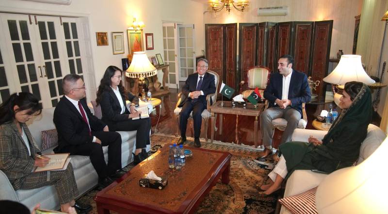 Chinese Ambassador Jiang Zaidong calls on Bilawal Bhutto