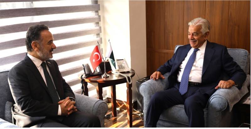 Turkish Ambassador calls on Kh Asif to discuss mutual cooperation