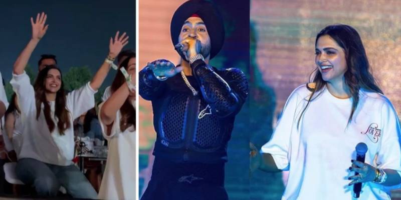 New mom Deepika makes first public appearance at Diljit Dosanjh’s concert