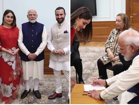 Kareena Kapoor gets Indian PM Modi’s autograph for sons Taimur and Jeh