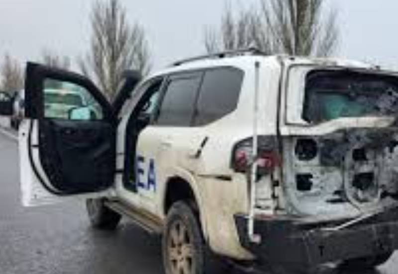 UN nuclear watchdog head condemns 'direct' drone attack on agency car in Ukraine