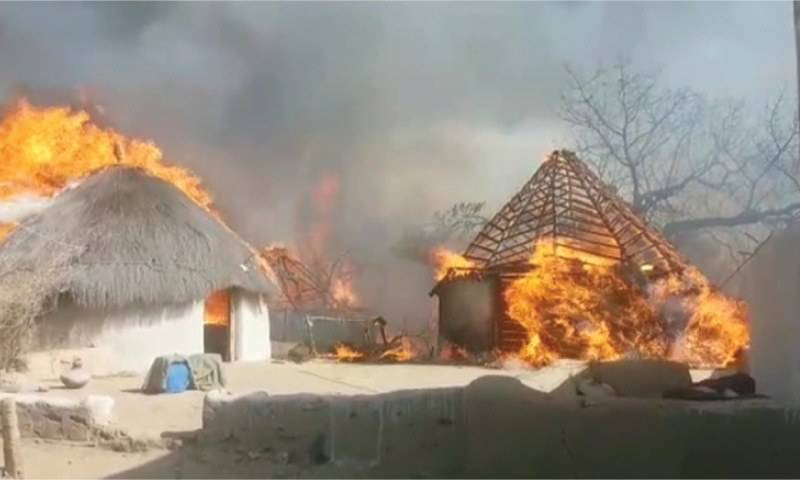 Army and Rangers teams extinguish devastating fire in Umerkot district