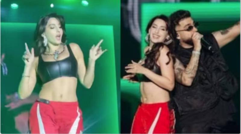 Nora Fatehi flaunts sizzling dance performance during Karan Aujla’s live concert 