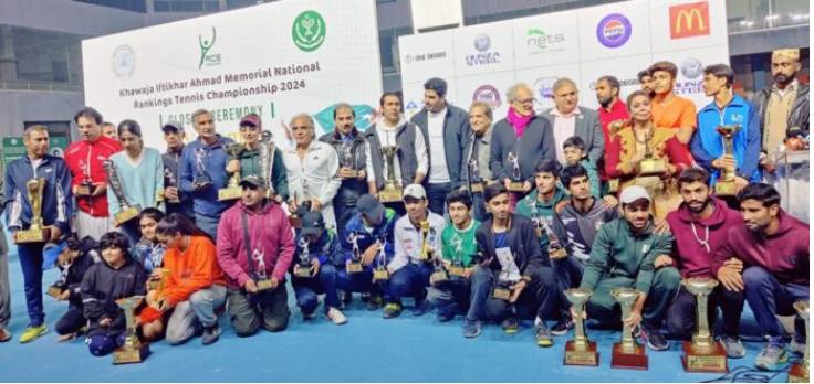 Aisam and Ushna shine in mixed doubles victory at Khawaja Iftikhar Memorial Tennis Championship 