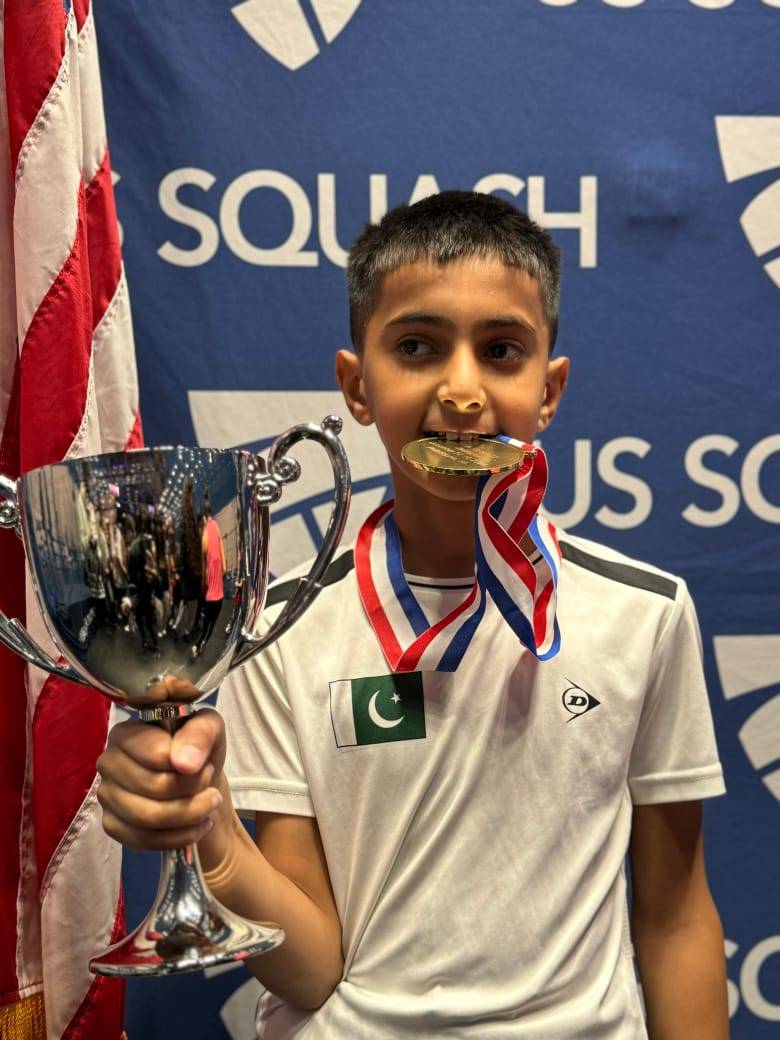 Pakistani junior squash player wins gold at US Junior Open 