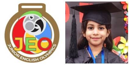 Grade 2 student from Lahore shines in Junior English Olympiad-2024