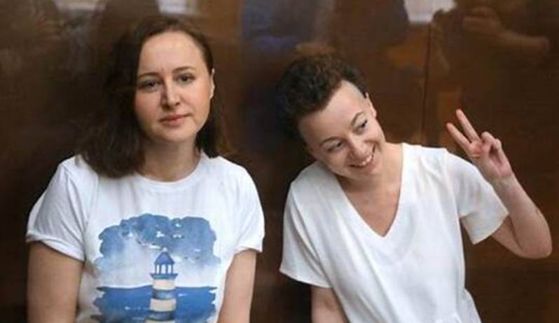 Russian court reduces sentences for playwright, director