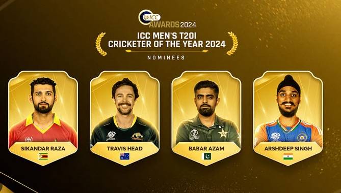 Babar Azam shortlisted for T20I Cricketer of the Year