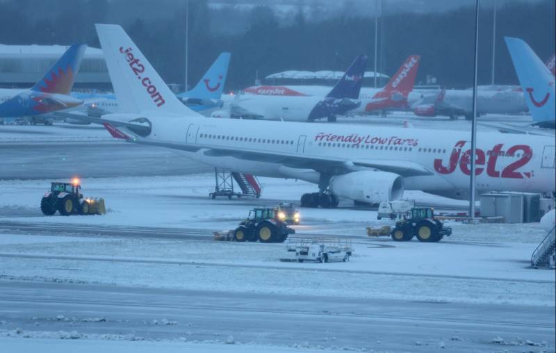 Snow, black ice cancels dozens of flights in Germany