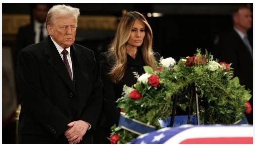 Trump pays respects to late US president Jimmy Carter