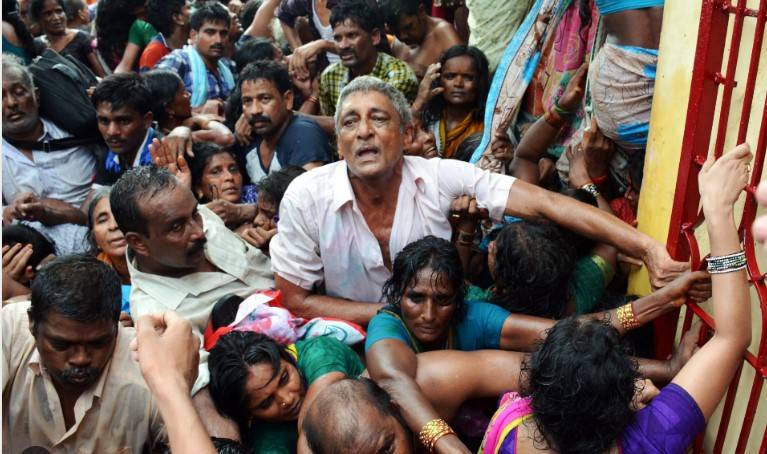 Six dead in India temple stampede