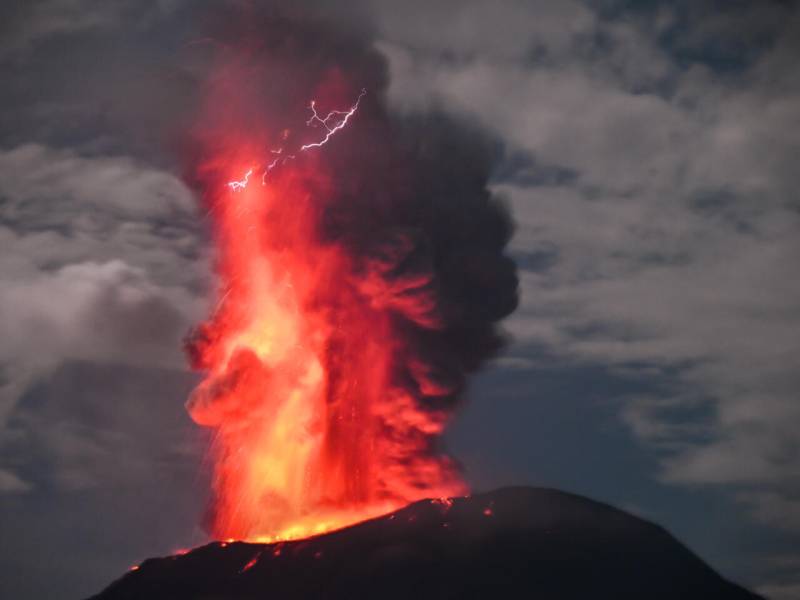 Mount Ibu eruption: Indonesia's volcano unleashes lava and dense smoke