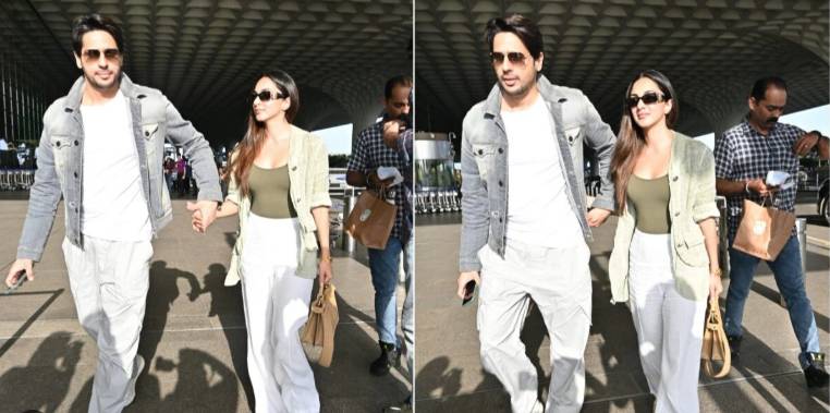 Sidharth and Kiara depart from Mumbai to UNDISCLOSED location