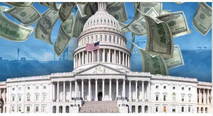 US deficit tops $700b to hit record in October-December