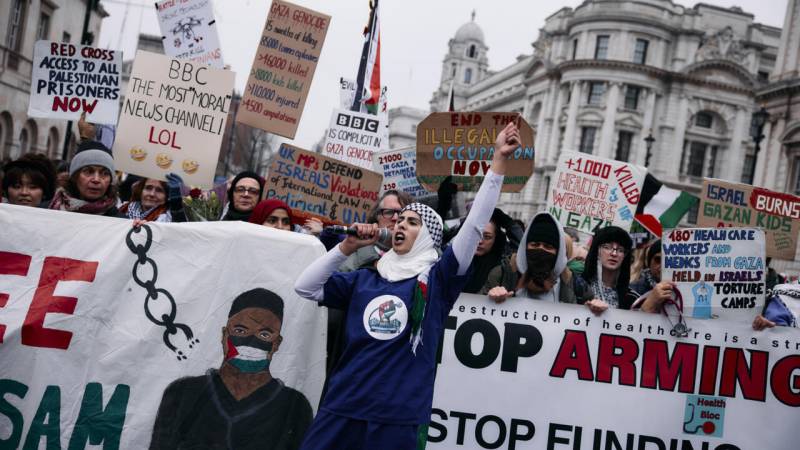 Over 70 arrested at London pro-Palestinian rally on eve of Gaza truce