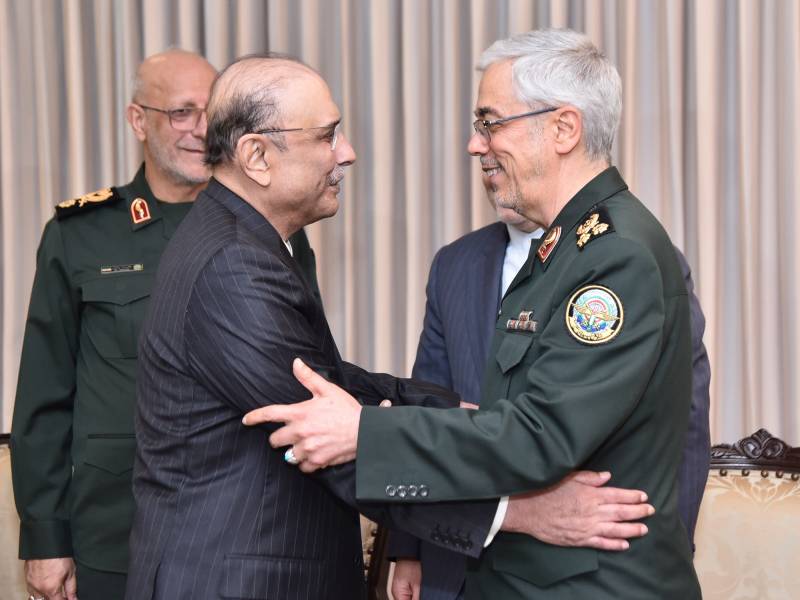 Iranian chief of general staff calls on President Zardari