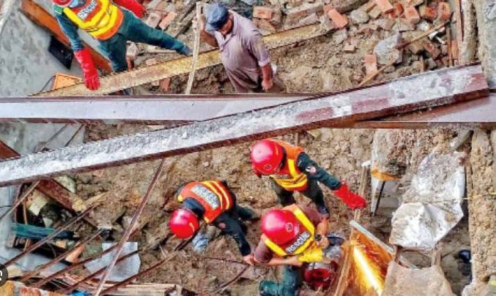 Roof collapse claims three lives in Swat