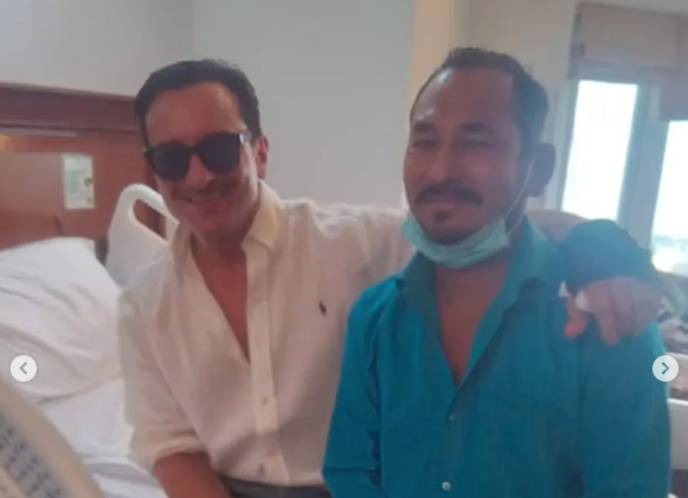 Saif Ali Khan shares camera with rickshaw driver who rushed him to hospital