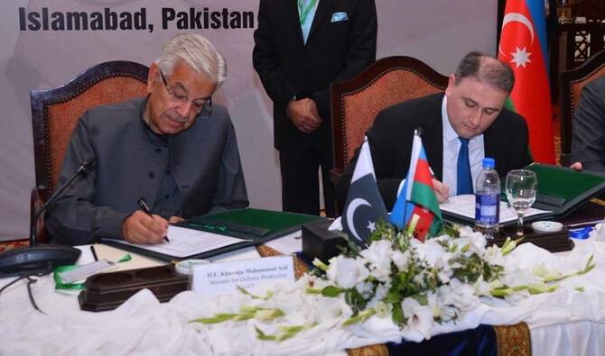 Pakistan finalizing arms trade agreement with Azerbaijan, says Khawaja Asif 