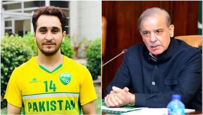 Muhammad Riaz Sho PM Shehbaz Sharif grants Rs2.5m aid, job to footballer Muhammad Riaz