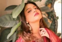 Zara Noor Abbas a vision to behold in deep red attire